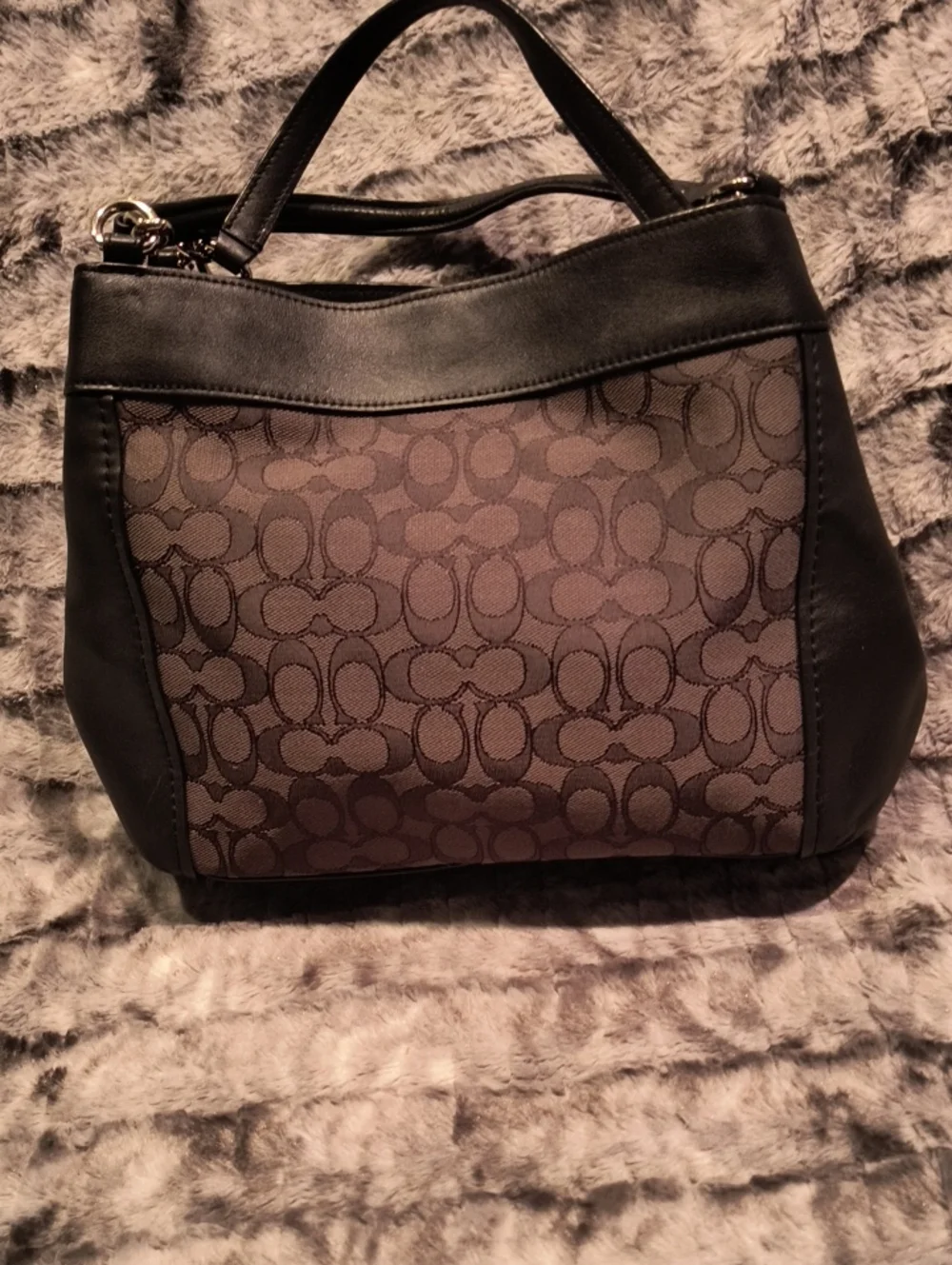 Coach panel signature black